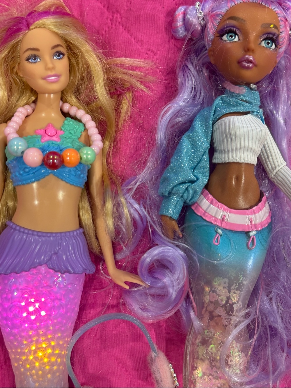 Barbie Pink & Purple Mermaid Doll Duo with Accessories